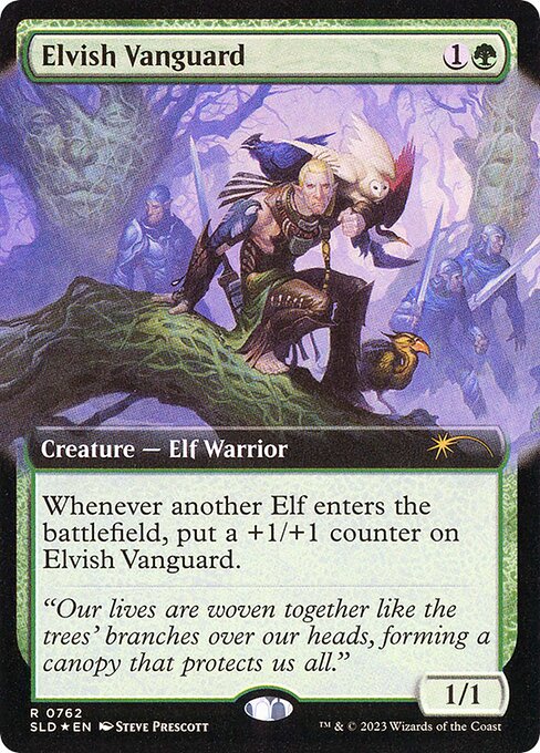 Elvish Vanguard (762) [Secret Lair Drop] [Extended Art]