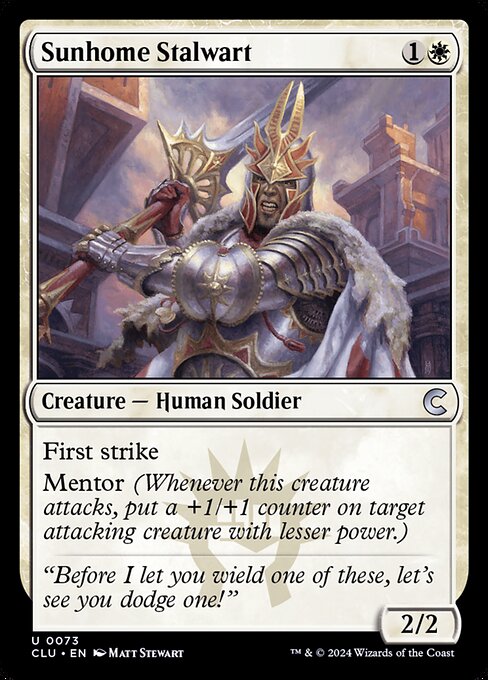 Sunhome Stalwart (73) [Ravnica: Clue Edition]