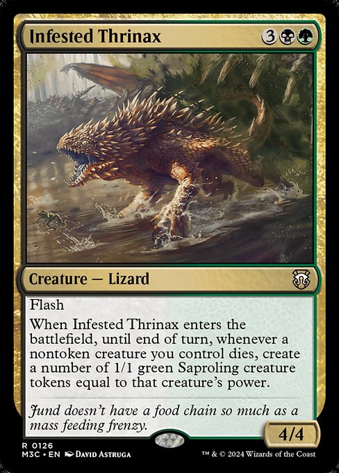 Infested Thrinax (126) [Modern Horizons 3 Commander]