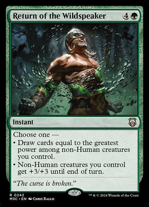 Return of the Wildspeaker (242) [Modern Horizons 3 Commander]