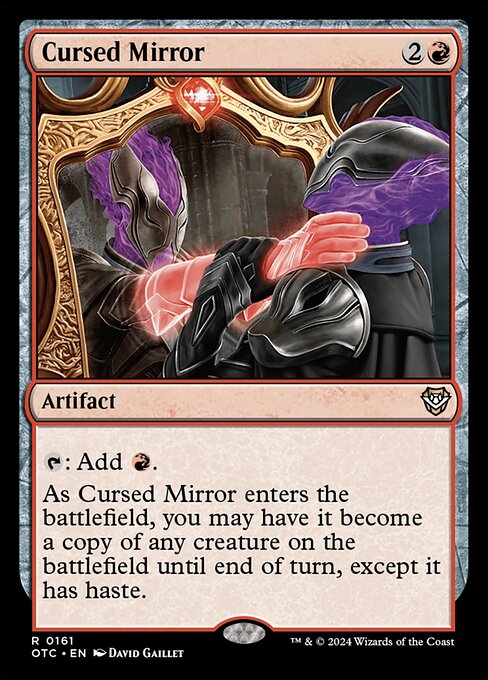 Cursed Mirror (161) [Outlaws of Thunder Junction Commander]