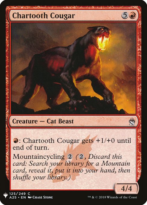 Chartooth Cougar (A25-125) [The List]