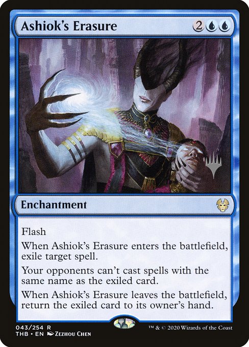 Ashiok's Erasure (43p) [Theros Beyond Death Promos]