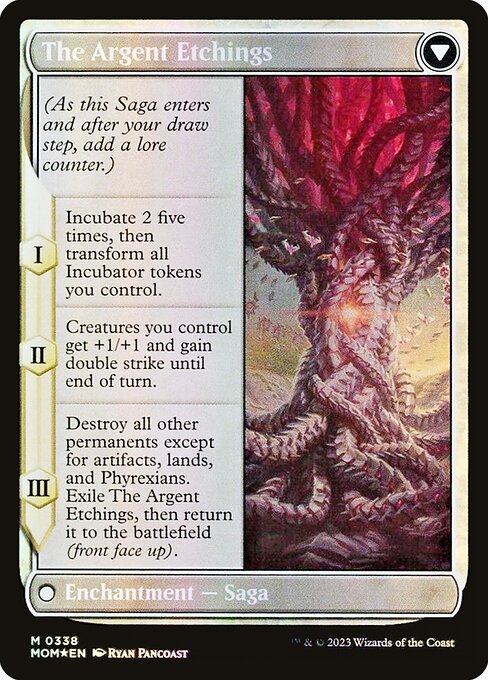 Elesh Norn // The Argent Etchings (338) [March of the Machine] [Borderless] Reverse