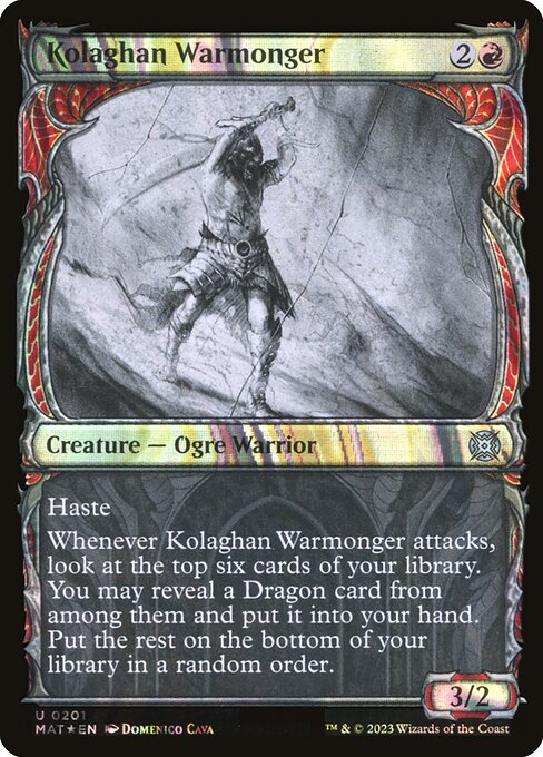 Kolaghan Warmonger (201) [March of the Machine: The Aftermath] [Showcase]