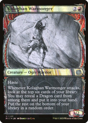 Kolaghan Warmonger (201) [March of the Machine: The Aftermath] [Showcase]