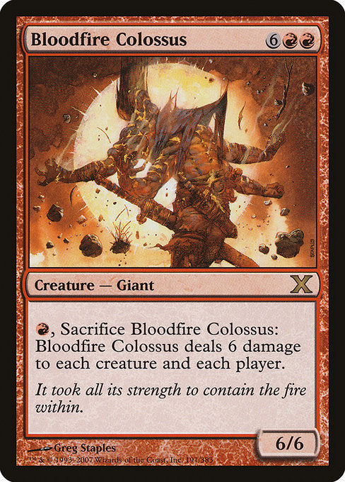 Bloodfire Colossus (191) [Tenth Edition]