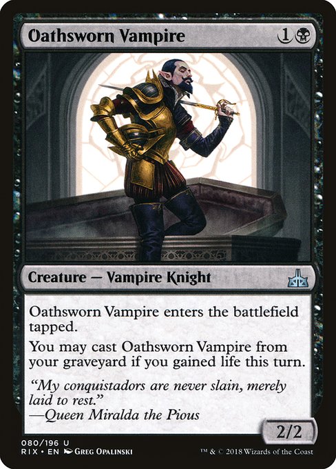 Oathsworn Vampire (80) [Rivals of Ixalan]