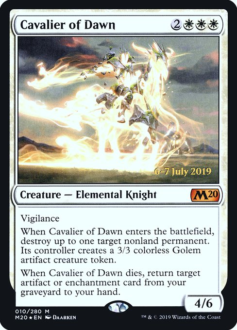 Cavalier of Dawn (10s) [Core Set 2020 Promos]