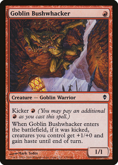 Goblin Bushwhacker (125) [Zendikar]