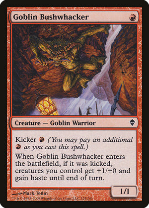 Goblin Bushwhacker (125) [Zendikar]