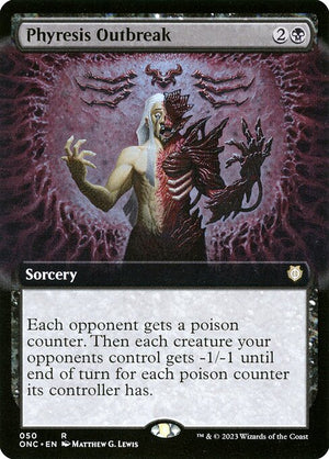 Phyresis Outbreak (50) [Phyrexia: All Will Be One Commander] [Extended Art]