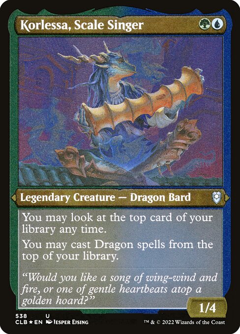 Korlessa, Scale Singer (538) [Commander Legends: Battle for Baldur's Gate]