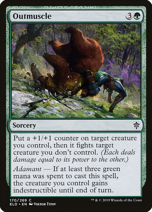Outmuscle (170) [Throne of Eldraine]