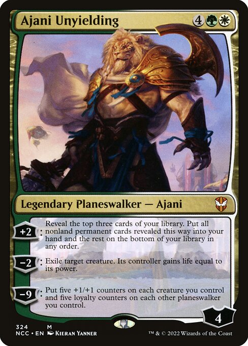 Ajani Unyielding (324) [New Capenna Commander]