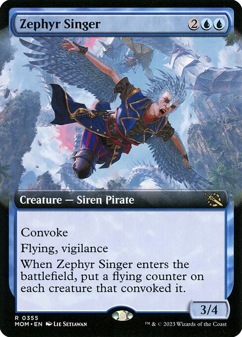 Zephyr Singer (355) [March of the Machine] [Extended Art]