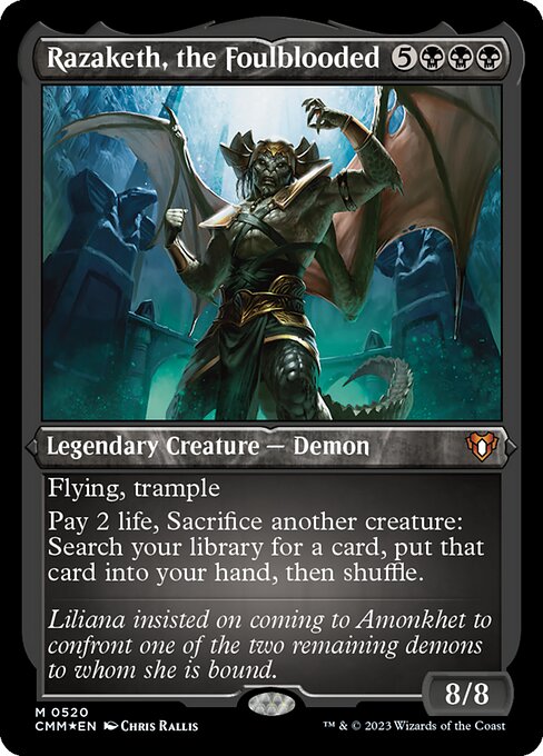 Razaketh, the Foulblooded (520) [Commander Masters]