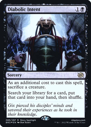 Diabolic Intent (89s) [The Brothers' War Promos]