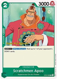 Scratchmen Apoo (ST02-008) [Super Pre-Release Starter Deck 2: Worst Generation]