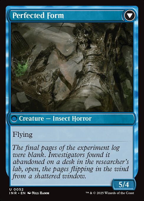 Aberrant Researcher // Perfected Form (52) [Innistrad Remastered]