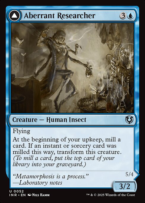 Aberrant Researcher // Perfected Form (52) [Innistrad Remastered]