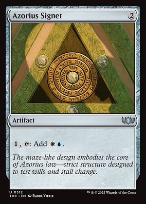 Azorius Signet (312) [Tarkir: Dragonstorm Commander]