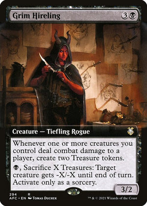 Grim Hireling (294) [Forgotten Realms Commander] [Extended Art]
