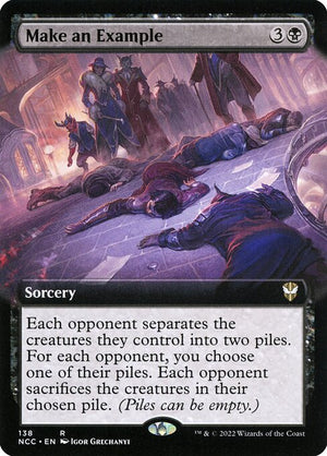 Make an Example (138) [New Capenna Commander] [Extended Art]
