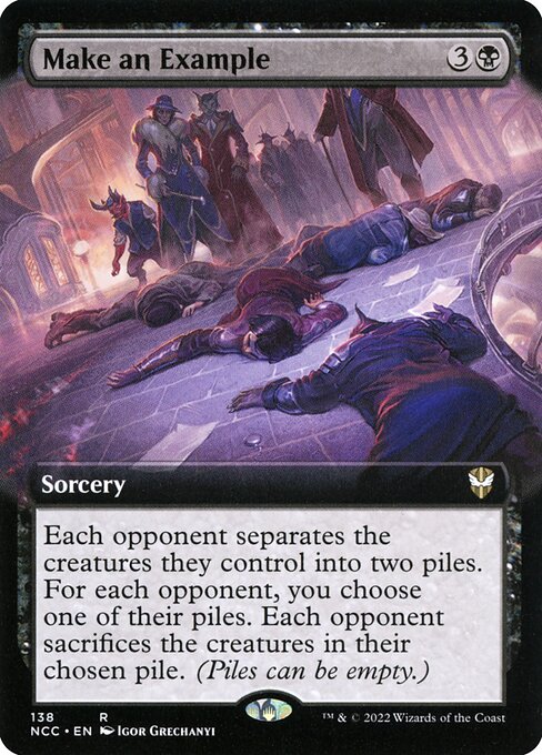 Make an Example (138) [New Capenna Commander] [Extended Art]