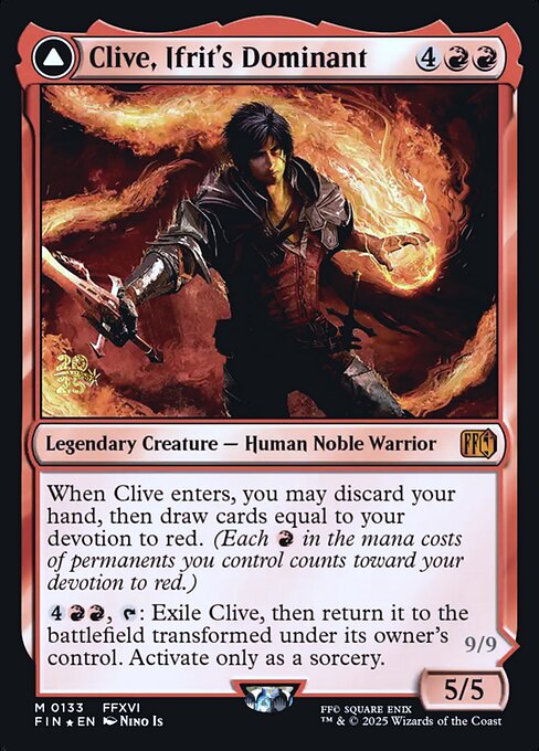 Clive, Ifrit's Dominant // Ifrit, Warden of Inferno (133s) [Final Fantasy Promos]