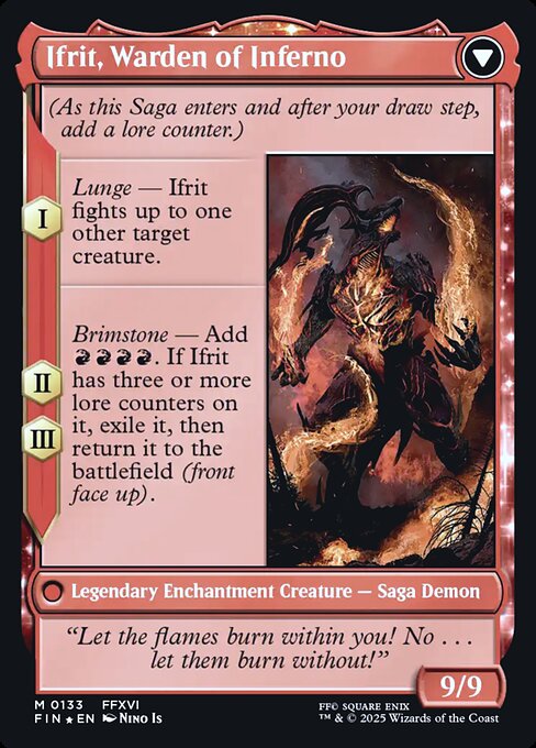 Clive, Ifrit's Dominant // Ifrit, Warden of Inferno (133s) [Final Fantasy Promos]