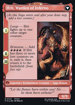 Clive, Ifrit's Dominant // Ifrit, Warden of Inferno (133s) [Final Fantasy Promos] Reverse