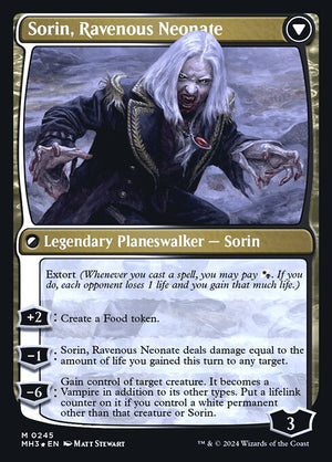 Sorin of House Markov // Sorin, Ravenous Neonate (245s) [Modern Horizons 3 Promos] Reverse