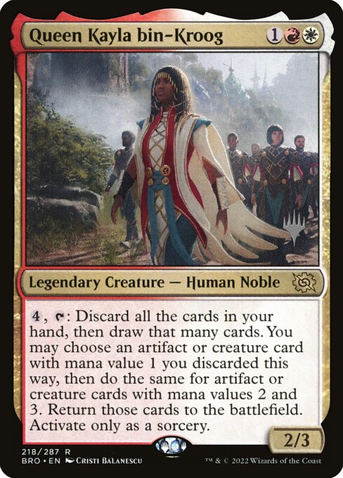 Queen Kayla bin-Kroog (218p) [The Brothers' War Promos]