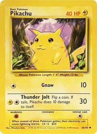 Pikachu (058/102) [Base Set]