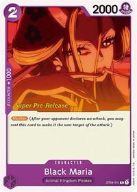 Black Maria (ST04-011) [Super Pre-Release Starter Deck 4: Animal Kingdom Pirates]