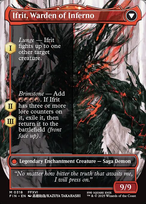 Clive, Ifrit's Dominant // Ifrit, Warden of Inferno (318) [Final Fantasy]