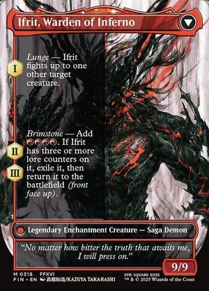 Clive, Ifrit's Dominant // Ifrit, Warden of Inferno (318) [Final Fantasy] Reverse