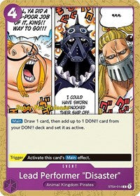 Lead Performer "Disaster" (ST04-014) [Super Pre-Release Starter Deck 4: Animal Kingdom Pirates]