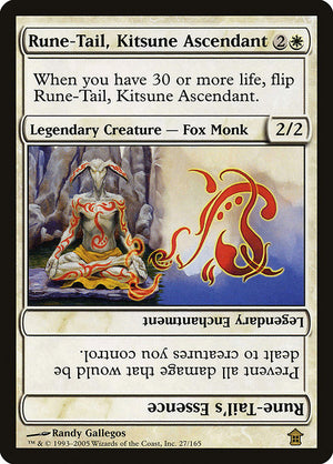 Rune-Tail, Kitsune Ascendant // Rune-Tail's Essence (27) [Saviors of Kamigawa]