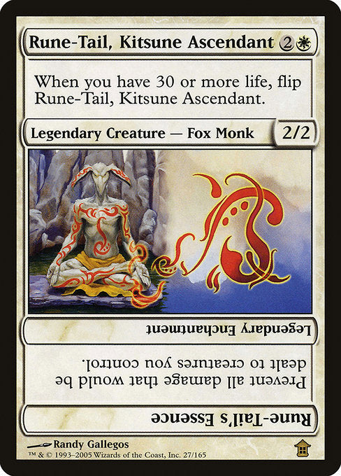 Rune-Tail, Kitsune Ascendant // Rune-Tail's Essence (27) [Saviors of Kamigawa]