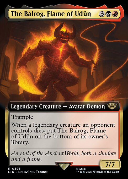 The Balrog, Flame of Udûn (395) [The Lord of the Rings: Tales of Middle-earth] [Extended Art]