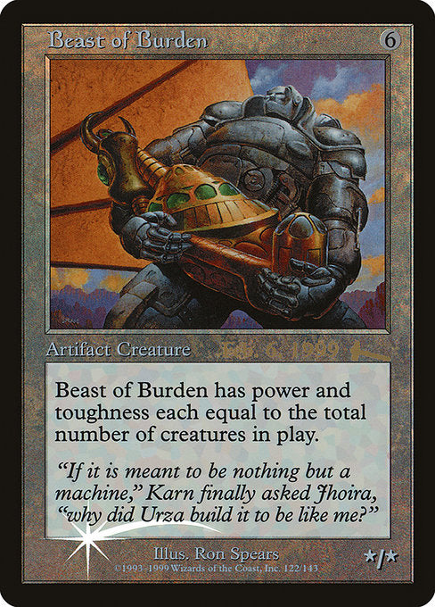 Beast of Burden (122) [Urza's Legacy Promos]