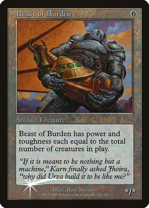 Beast of Burden (122) [Urza's Legacy Promos]