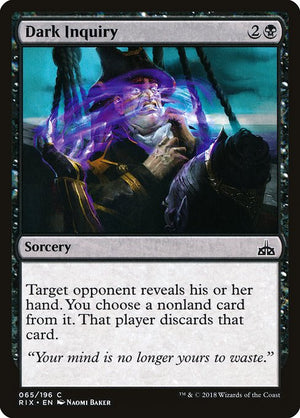 Dark Inquiry (65) [Rivals of Ixalan]