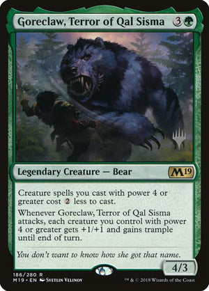 Goreclaw, Terror of Qal Sisma (186p) [Core Set 2019 Promos]