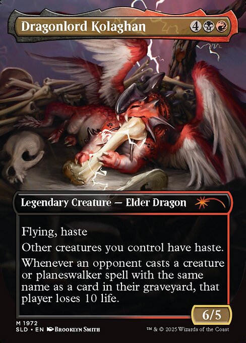 Dragonlord Kolaghan // Dragonlord Kolaghan (1972) [Secret Lair Drop] Reverse