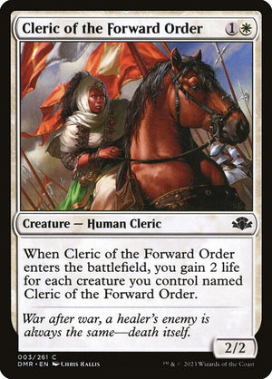 Cleric of the Forward Order (3) [Dominaria Remastered]