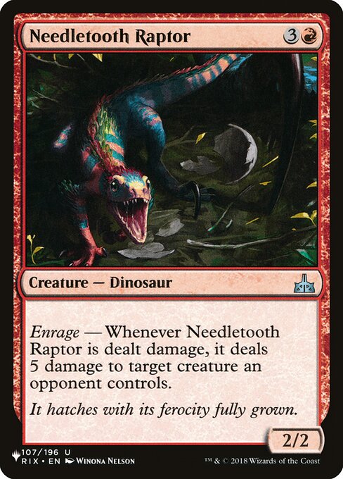 Needletooth Raptor (RIX-107) [The List]
