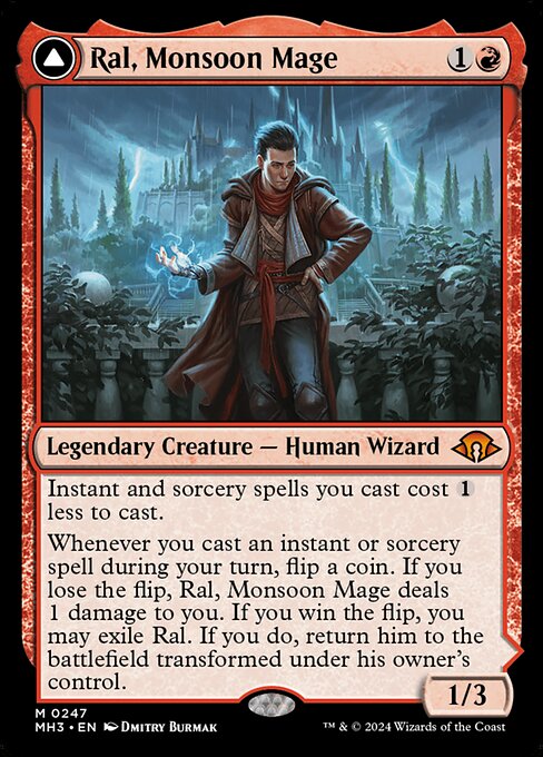 Ral, Monsoon Mage // Ral, Leyline Prodigy (247) [Modern Horizons 3]
